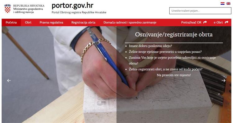 PORTOR - portal Obrtnog registra